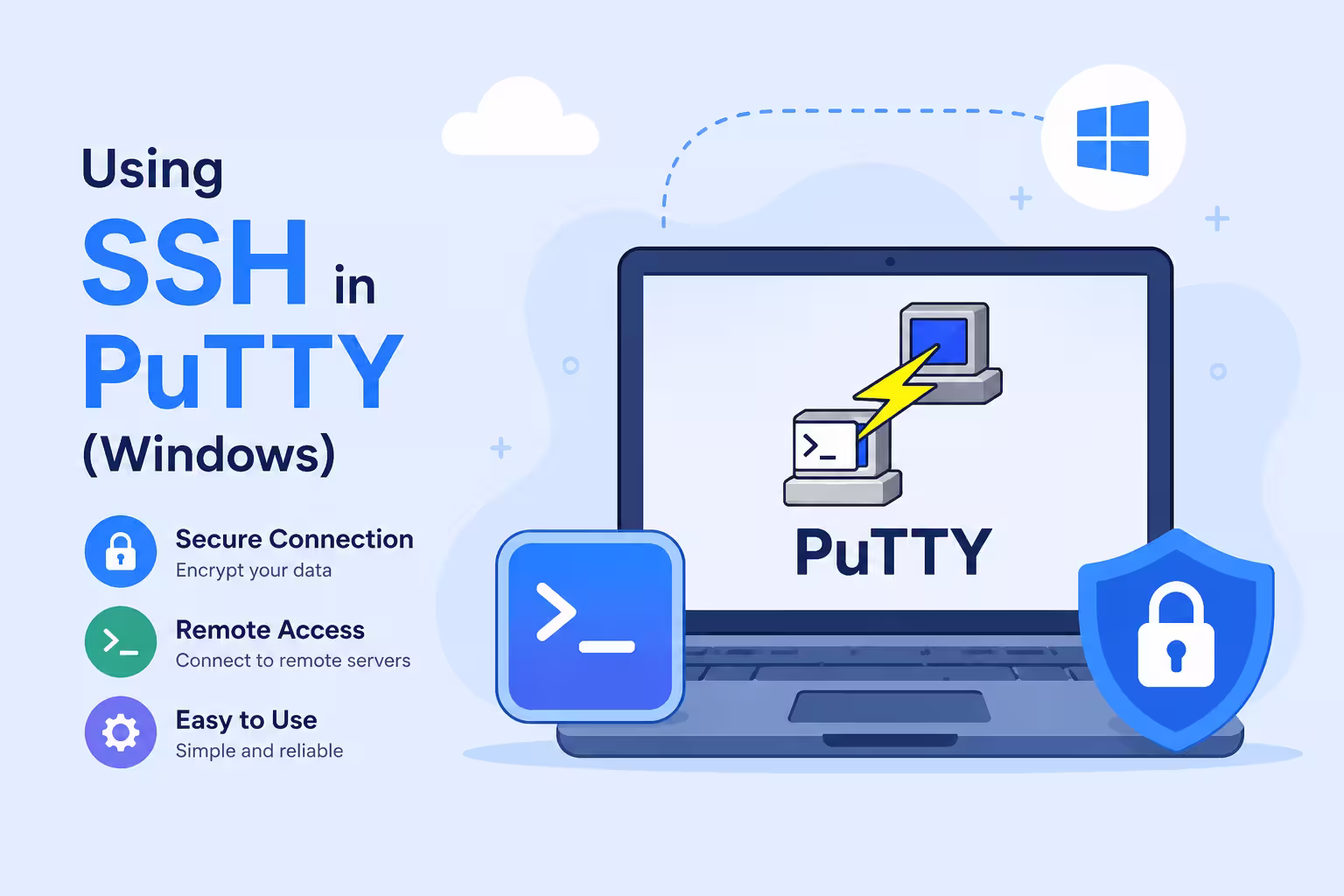 USING SSH IN PUTTY (WINDOWS)